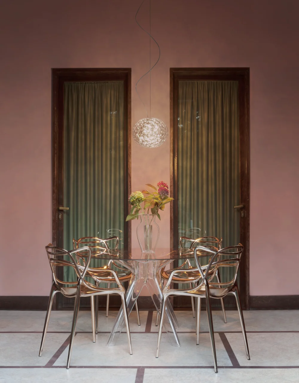Photo set Kartell MASTERS Metal (2 chairs) CHROMED KAR05864XX 10